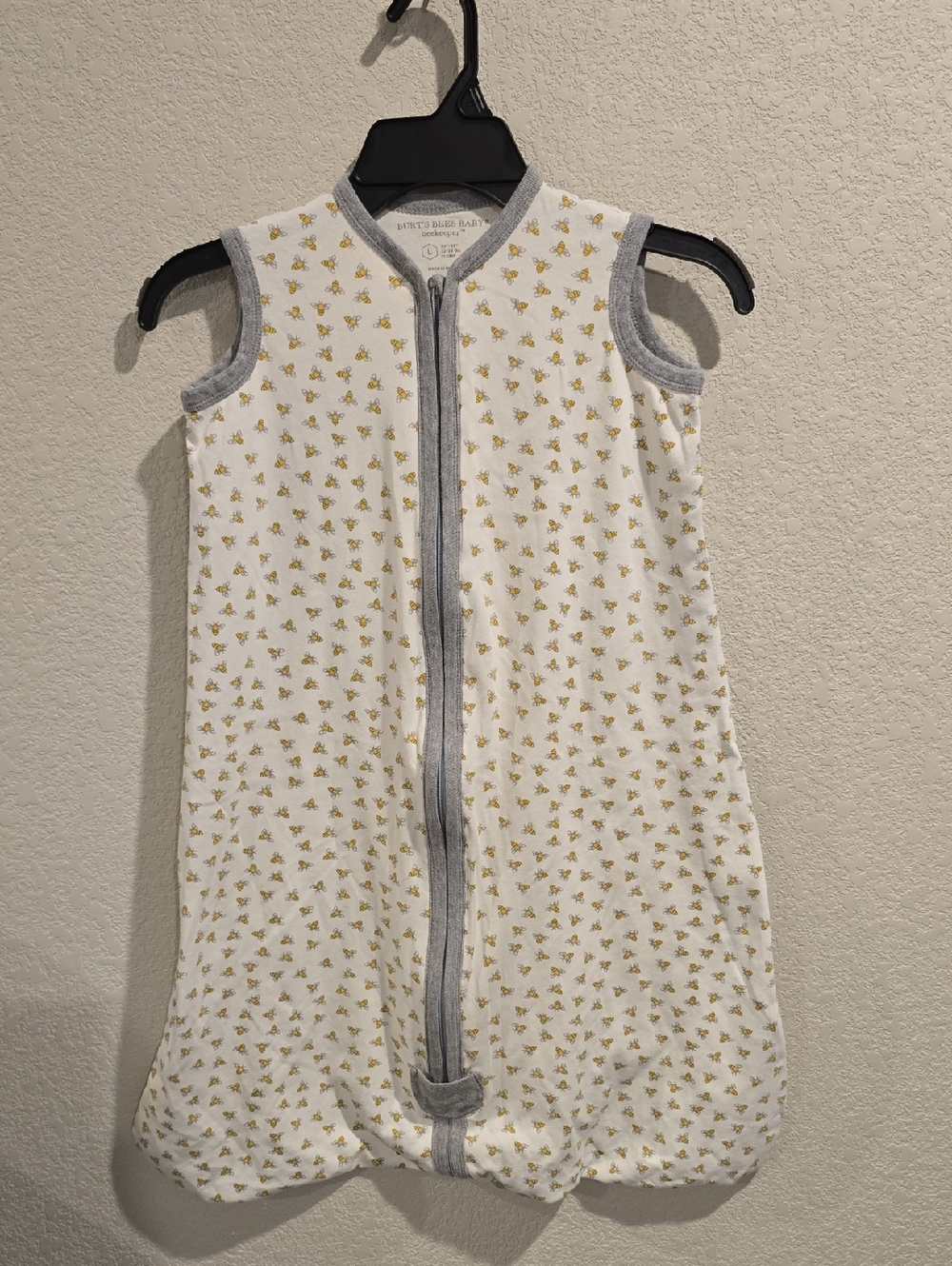 Burt's Bees Baby Organic Cotton Beekeeper Wearable Blanket - Size L